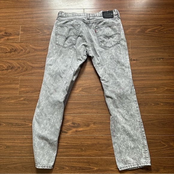 Levi's 511 Gray Straight Jeans with Vintage Acid Wash - Picture 5 of 6